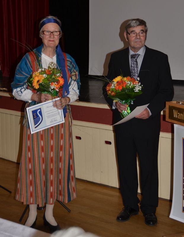 Kunniajäsenet Marja Suortti ja Hannu Suortti