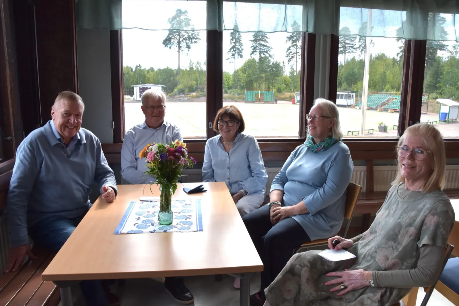 Uusi sukuneuvosto: Tuomo Parjanen, Esa Suortti, Aulikki Häkkinen, Päivi Suortti ja Lena Kart